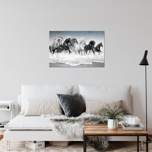 Wandbilder Wohnzimmer XXL Pferde Moderne Bilder Tiere